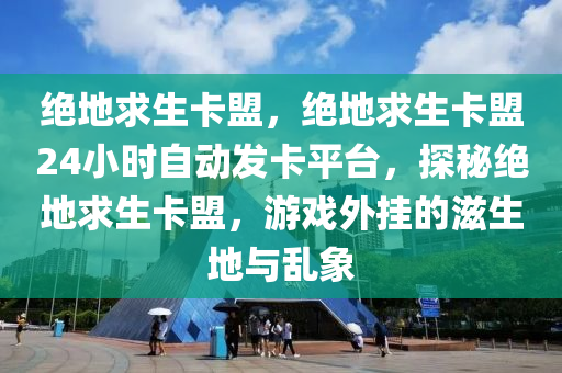 绝地求生卡盟，绝地求生卡盟24小时自动发卡平台，探秘绝地求生卡盟，游戏外挂的滋生地与乱象