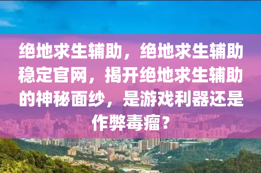 绝地求生辅助，绝地求生辅助稳定官网，揭开绝地求生辅助的神秘面纱，是游戏利器还是作弊毒瘤？