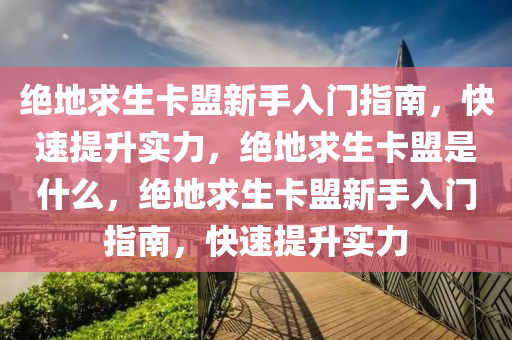 绝地求生卡盟新手入门指南，快速提升实力，绝地求生卡盟是什么，绝地求生卡盟新手入门指南，快速提升实力