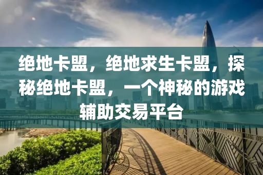 绝地卡盟，绝地求生卡盟，探秘绝地卡盟，一个神秘的游戏辅助交易平台