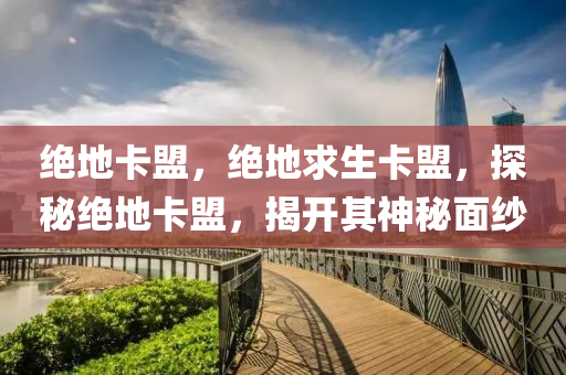 绝地卡盟，绝地求生卡盟，探秘绝地卡盟，揭开其神秘面纱
