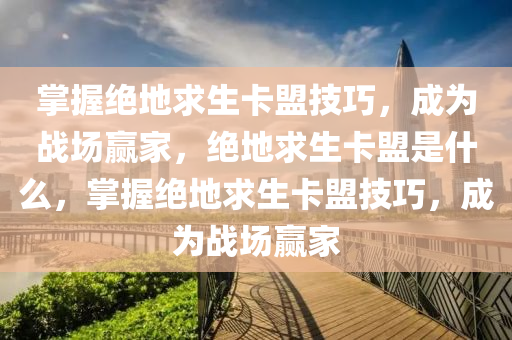 掌握绝地求生卡盟技巧，成为战场赢家，绝地求生卡盟是什么，掌握绝地求生卡盟技巧，成为战场赢家