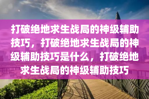 打破绝地求生战局的神级辅助技巧，打破绝地求生战局的神级辅助技巧是什么，打破绝地求生战局的神级辅助技巧