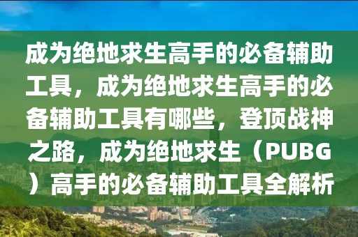 成为绝地求生高手的必备辅助工具，成为绝地求生高手的必备辅助工具有哪些，登顶战神之路，成为绝地求生（PUBG）高手的必备辅助工具全解析