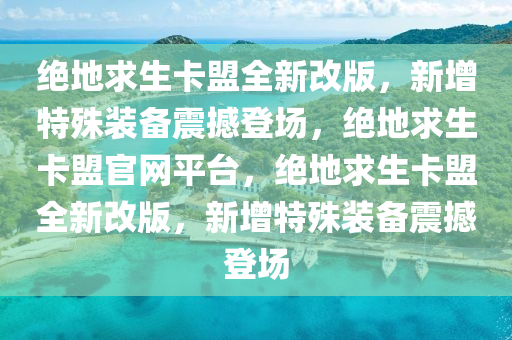 绝地求生卡盟全新改版，新增特殊装备震撼登场，绝地求生卡盟官网平台，绝地求生卡盟全新改版，新增特殊装备震撼登场