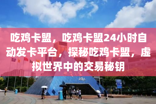 吃鸡卡盟，吃鸡卡盟24小时自动发卡平台，探秘吃鸡卡盟，虚拟世界中的交易秘钥