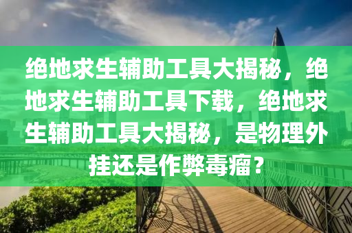 绝地求生辅助工具大揭秘，绝地求生辅助工具下载，绝地求生辅助工具大揭秘，是物理外挂还是作弊毒瘤？