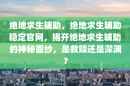 绝地求生辅助，绝地求生辅助稳定官网，揭开绝地求生辅助的神秘面纱，是救赎还是深渊？