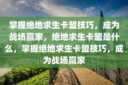 掌握绝地求生卡盟技巧，成为战场赢家，绝地求生卡盟是什么，掌握绝地求生卡盟技巧，成为战场赢家