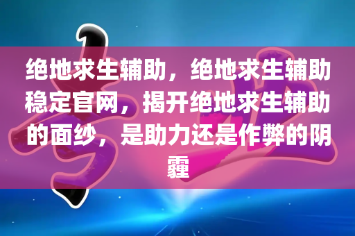 绝地求生辅助，绝地求生辅助稳定官网，揭开绝地求生辅助的面纱，是助力还是作弊的阴霾