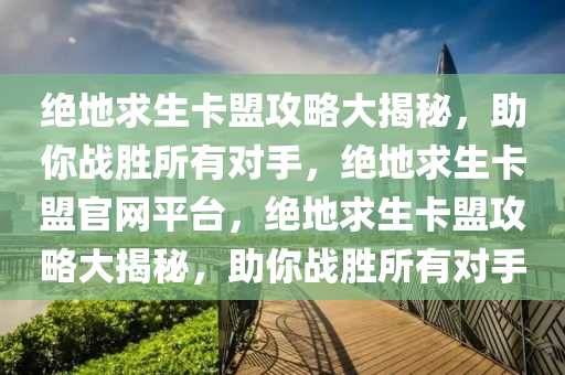 绝地求生卡盟攻略大揭秘，助你战胜所有对手，绝地求生卡盟官网平台，绝地求生卡盟攻略大揭秘，助你战胜所有对手