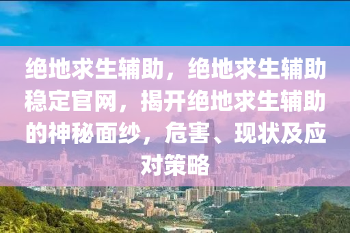 绝地求生辅助，绝地求生辅助稳定官网，揭开绝地求生辅助的神秘面纱，危害、现状及应对策略