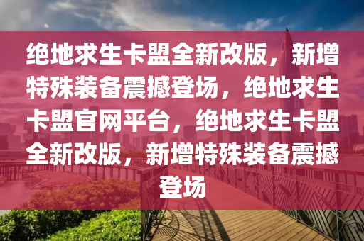绝地求生卡盟全新改版，新增特殊装备震撼登场，绝地求生卡盟官网平台，绝地求生卡盟全新改版，新增特殊装备震撼登场