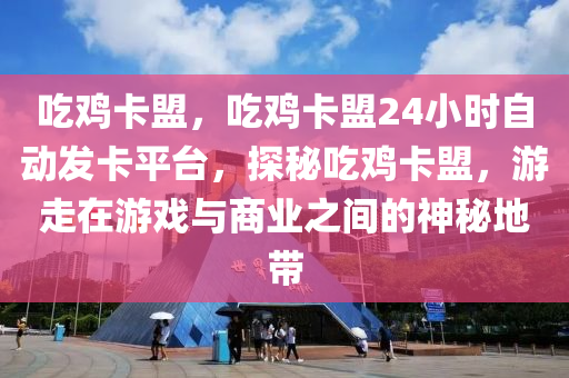 吃鸡卡盟，吃鸡卡盟24小时自动发卡平台，探秘吃鸡卡盟，游走在游戏与商业之间的神秘地带