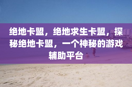 绝地卡盟，绝地求生卡盟，探秘绝地卡盟，一个神秘的游戏辅助平台