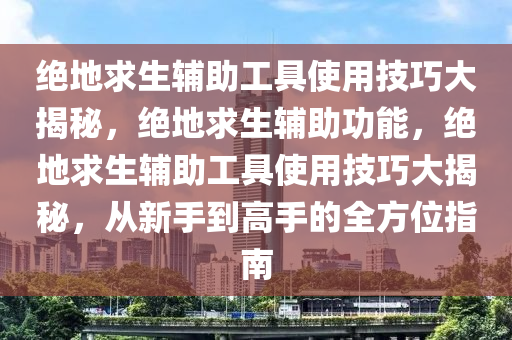 绝地求生辅助工具使用技巧大揭秘，绝地求生辅助功能，绝地求生辅助工具使用技巧大揭秘，从新手到高手的全方位指南