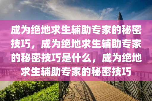 成为绝地求生辅助专家的秘密技巧，成为绝地求生辅助专家的秘密技巧是什么，成为绝地求生辅助专家的秘密技巧
