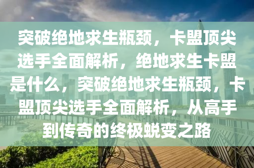 突破绝地求生瓶颈，卡盟顶尖选手全面解析，绝地求生卡盟是什么，突破绝地求生瓶颈，卡盟顶尖选手全面解析，从高手到传奇的终极蜕变之路