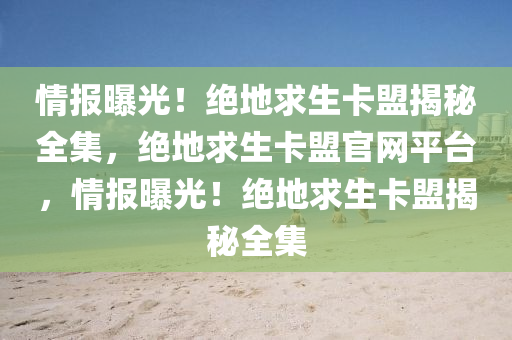 情报曝光！绝地求生卡盟揭秘全集，绝地求生卡盟官网平台，情报曝光！绝地求生卡盟揭秘全集