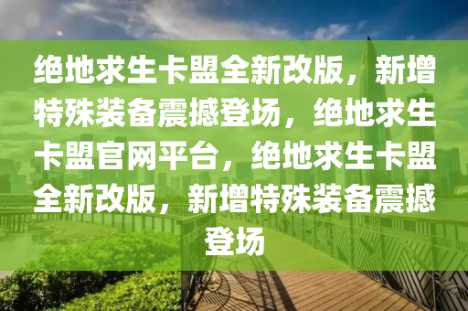 绝地求生卡盟全新改版，新增特殊装备震撼登场，绝地求生卡盟官网平台，绝地求生卡盟全新改版，新增特殊装备震撼登场