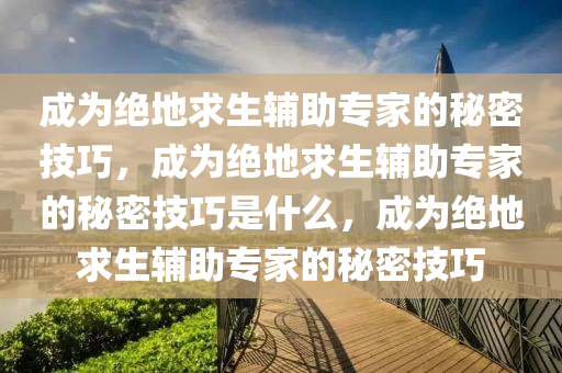 成为绝地求生辅助专家的秘密技巧，成为绝地求生辅助专家的秘密技巧是什么，成为绝地求生辅助专家的秘密技巧