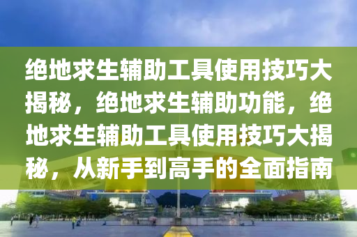 绝地求生辅助工具使用技巧大揭秘，绝地求生辅助功能，绝地求生辅助工具使用技巧大揭秘，从新手到高手的全面指南