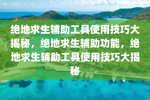 绝地求生辅助工具使用技巧大揭秘，绝地求生辅助功能，绝地求生辅助工具使用技巧大揭秘