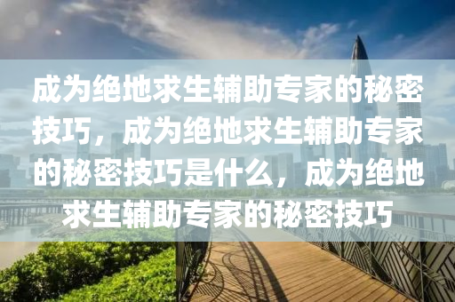 成为绝地求生辅助专家的秘密技巧，成为绝地求生辅助专家的秘密技巧是什么，成为绝地求生辅助专家的秘密技巧