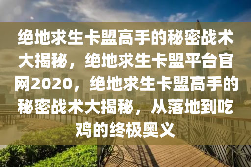绝地求生卡盟高手的秘密战术大揭秘，绝地求生卡盟平台官网2020，绝地求生卡盟高手的秘密战术大揭秘，从落地到吃鸡的终极奥义