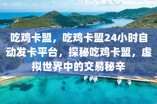 吃鸡卡盟，吃鸡卡盟24小时自动发卡平台，探秘吃鸡卡盟，虚拟世界中的交易秘辛