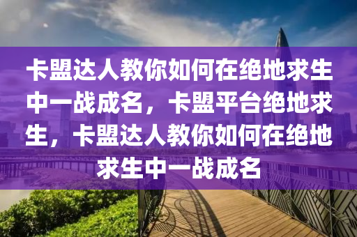 卡盟达人教你如何在绝地求生中一战成名，卡盟平台绝地求生，卡盟达人教你如何在绝地求生中一战成名