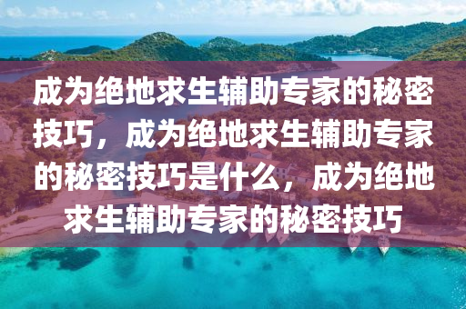 成为绝地求生辅助专家的秘密技巧，成为绝地求生辅助专家的秘密技巧是什么，成为绝地求生辅助专家的秘密技巧